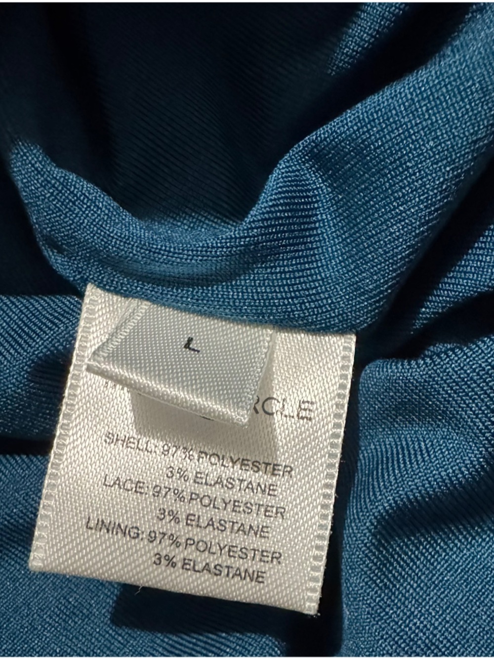 Miss Circle Odilia Teal Velvet Corset Maxi Dress Formal Evening Women’s L NWT - Picture 9 of 9